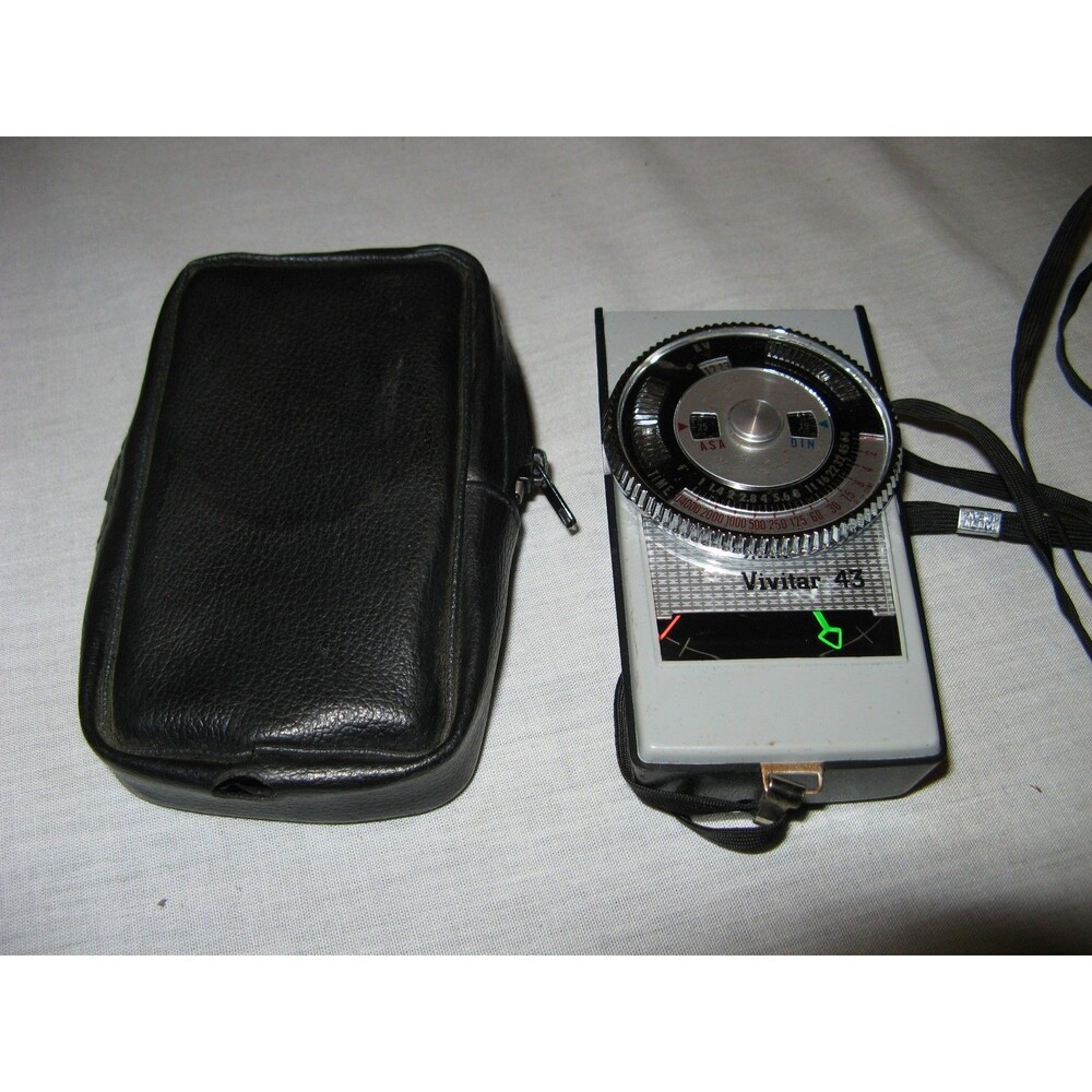Vivitar 43 Vintage Analog Handheld Light Meter for SLR DSLR Film Digital Camera